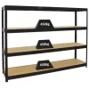 PROREGAL Schwerlastregal Dino 180x240x60 cm Fachlast 450kg Schwarz