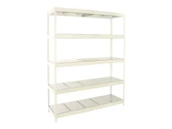 PROREGAL Schwerlastregal Big Metal Yeti Five HxBxT 200 x 150 x 45 cm Fachlast 400 kg Weiß* Regalsysteme