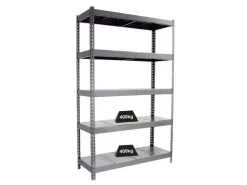 PROREGAL Schwerlastregal Metal Yeti Five HxBxT 200 x 120 x 60 cm Fachlast 400 kg Grau