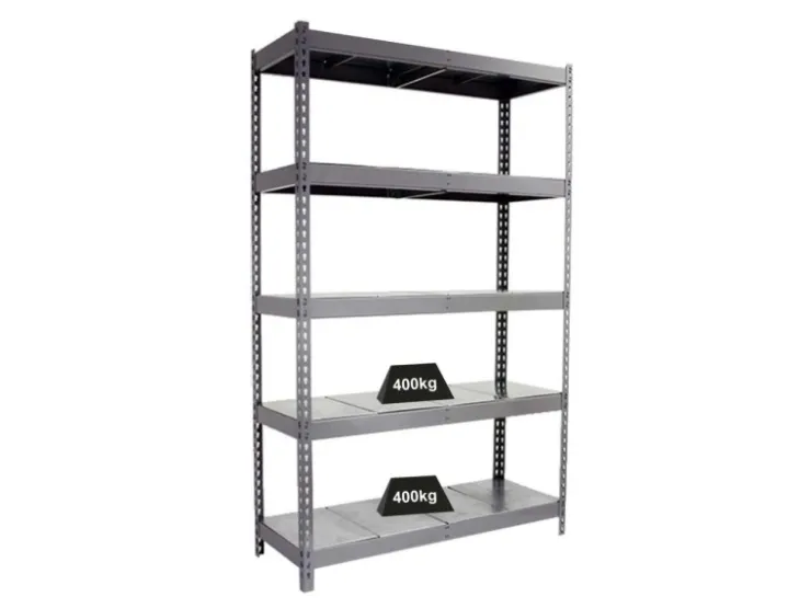 PROREGAL Schwerlastregal Metal Yeti Five HxBxT 200 x 120 x 60 cm Fachlast 400 kg Grau
