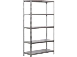 PROREGAL Schwerlastregal Metal Shark HxBxT 180 x 90 x 30 cm Fachlast 180 kg Verzinkt