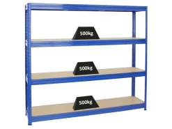PROREGAL Schwerlastregal Dino HxBxT 180 x 200 x 45 cm Fachlast 500 kg* Schwerlastregal|Kellerregale