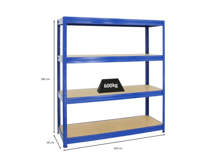 PROREGAL Schwerlastregal Dino HxBxT 180 x 160 x 60 cm Fachlast 600 kg