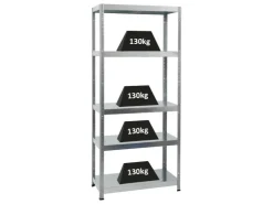 PROREGAL Schwerlastregal Steel Eagle HxBxT 180 x 80 x 40 cm Fachlast 130 kg