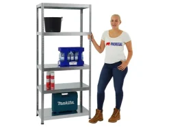 PROREGAL Schwerlastregal Steel Eagle HxBxT 180 x 80 x 40 cm Fachlast 130 kg