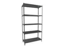 PROREGAL Schwerlastregal Big Metal Shark HxBxT 200 x 110 x 30 cm Fachlast 200 kg Anthrazit-Anthrazit