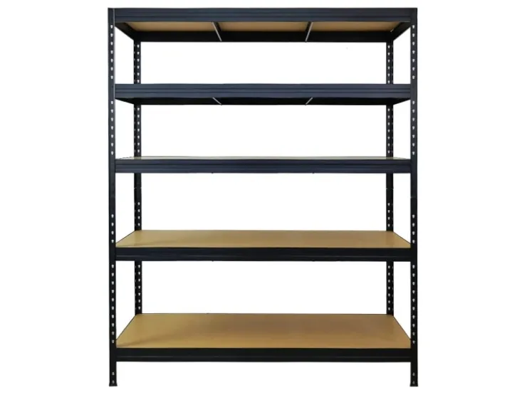 PROREGAL Schwerlastregal Rivet HxBxT 180x150x60 cm Fachlast 250kg Innovatives Stecksystem Schwarz* Regale Schwarz|Schwerlastregal