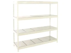 PROREGAL Schwerlastregal Metal Beast Four HxBxT 200 x 210 x 60 cm Fachlast 500 kg Weiß