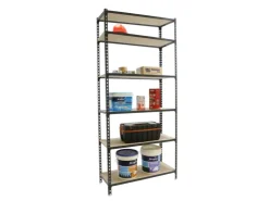 PROREGAL Schwerlastregal Giant Muli HxBxT 250 x 80 x 30 cm 6 Fachböden Fachlast 150 kg Anthrazit* Schwerlastregal