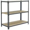 PROREGAL Schwerlastregal Small Muli HxBxT 100 x 100 x 40 cm 3 Fachböden Fachlast 150 kg Grau* Kellerregale|Metallregale