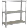 PROREGAL Schwerlastregal Small Muli HxBxT 100 x 110 x 30 cm 3 Fachböden Fachlast 200 kg Verzinkt