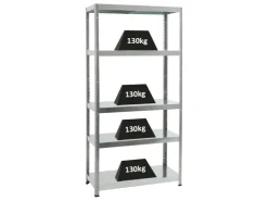 PROREGAL Schwerlastregal Steel Eagle HxBxT 180 x 90 x 40 cm Fachlast 130 kg