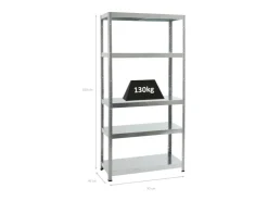 PROREGAL Schwerlastregal Steel Eagle HxBxT 180 x 90 x 40 cm Fachlast 130 kg