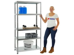 PROREGAL Schwerlastregal Steel Eagle HxBxT 180 x 90 x 40 cm Fachlast 130 kg