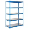 PROREGAL Schwerlastregal Metal Yeti Light Five HxBxT 200 x 100 x 60 cm Fachlast 300 kg Blau