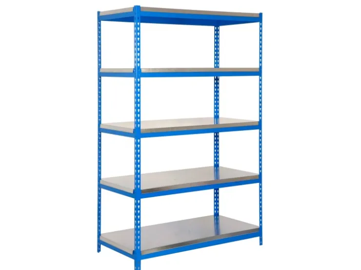 PROREGAL Schwerlastregal Metal Yeti Light Five HxBxT 200 x 100 x 60 cm Fachlast 300 kg Blau