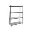 PROREGAL Schwerlastregal Mid Metal Shark HxBxT 150 x 80 x 50 cm Fachlast 180 kg Anthrazit-Verzinkt* Metallregale|Schwerlastregal