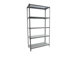 PROREGAL Schwerlastregal Big Metal Shark HxBxT 200 x 110 x 40 cm Fachlast 200 kg Anthrazit-Verzinkt* Kellerregale|Schwerlastregal