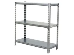 PROREGAL Schwerlastregal Baby Metal Shark HxBxT 90 x 100 x 30 cm Fachlast 180 kg Verzinkt