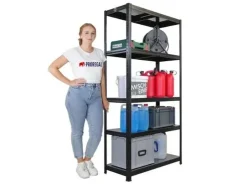 PROREGAL Schwerlastregal Ragnar HxBxT 180x90x40cm 5 Stahlplatten-Ebenen Fachlast 125 kg
