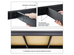 PROREGAL Schwerlastregal Dino HxBxT 180 x 160 x 60 cm Fachlast 600 kg* Metallregale|Regale Schwarz