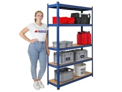 PROREGAL Schwerlastregal Ragnar für Gesamtlast 875 kg HxBxT 180 x 120 x 40 cm Kellerregal Steckregal Garagenregal Lagerregal
