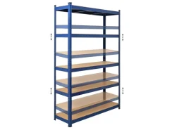 PROREGAL Schwerlastregal Ragnar für Gesamtlast 875 kg HxBxT 180 x 120 x 40 cm Kellerregal Steckregal Garagenregal Lagerregal