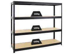 PROREGAL Schwerlastregal Dino HxBxT 180 x 180 x 60 cm Fachlast 500 kg