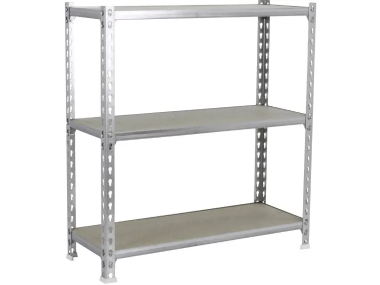 PROREGAL Schwerlastregal Small Muli HxBxT 100 x 110 x 40 cm 3 Fachböden Fachlast 200 kg Verzinkt* Kellerregale|Metallregale