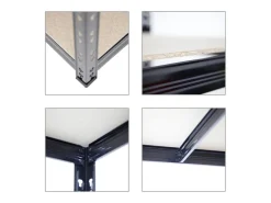 PROREGAL Schwerlastregal Tiger HxBxT 180 x 100 x 60 cm Fachlast 265 kg 5-Ebenen* Metallregale|Schwerlastregal