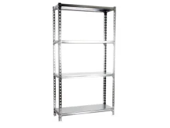 PROREGAL Schwerlastregal Mid Metal Shark HxBxT 150 x 120 x 50 cm Fachlast 200 kg Verzinkt* Metallregale|Schwerlastregal
