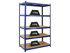 PROREGAL Schwerlastregal Taurus HxBxT 180 x 120 x 60 cm Fachlast 175 kg* Kellerregale|Schwerlastregal
