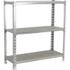 PROREGAL Schwerlastregal Baby Muli HxBxT 90 x 100 x 40 cm 3 Fachböden Fachlast 150 kg Verzinkt* Kellerregale|Metallregale