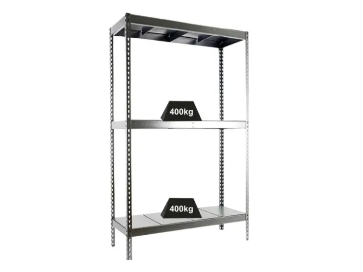 PROREGAL Schwerlastregal Big Metal Yeti Three HxBxT 200 x 120 x 75 cm Fachlast 400 kg Verzinkt* Metallregale
