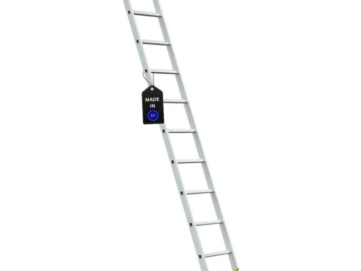 PROREGAL Sprossen-Anlegeleiter Economy Plus Ohne Traverse 9 Sprossen Arbeitshöhe 3,46 m Traglast 150 kg* Klapptritte