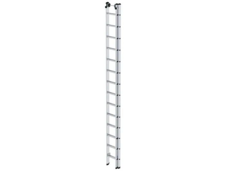 PROREGAL Sprossen-Schiebeleiter 2-Teilig Ohne Traverse 2 x 14 Sprossen* Klapptritte
