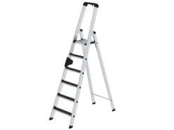 PROREGAL Stufen-Stehleiter Einseitig Begehbar mit Clip-Step R13 6 Stufen* Klapptritte