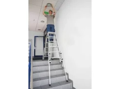 PROREGAL Stufen-Stehleiter Treppengängig 2 x 5 Stufen* Klapptritte