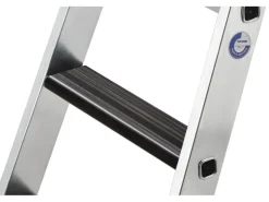 PROREGAL Stufen-Stehleiter Beidseitig Begehbar mit Clip-Step Relax 2 x 14 Stufen* Klapptritte