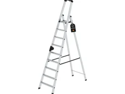 PROREGAL Stufen-Stehleiter Einseitig Begehbar 9 Stufen