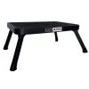 PROREGAL Tritthocker Klappbar 18x47x32cm Traglast 150kg Stahl Matt Schwarz Hocker Klapphocker Falthocker Haushaltsleiter Trittleiter* Hocker