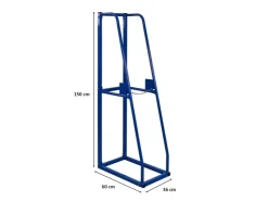 PROREGAL Vertikalregal RHINO Grundregal HxBxT 150x36x60cm Blau