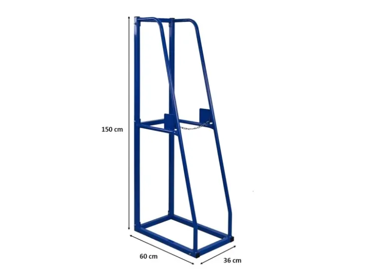 PROREGAL Vertikalregal RHINO Grundregal HxBxT 150x36x60cm Blau