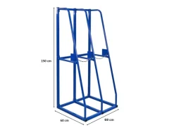 PROREGAL Vertikalregal RHINO Komplettregal HxBxT 150x69x60cm Blau* Regalsysteme