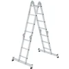 PROREGAL Vielzweckleiter 4-Teilig mit Traverse 2 x 3 & 2 x 4 Sprossen* Klapptritte