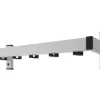 PROREGAL Wandgarderobe Mit 5 Haken Grau