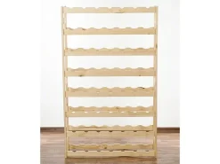 PROREGAL Weinregal Pinotwine HxBxT 118 x 72 x 25 cm 56 Flaschen Massives Kiefernholz Natur Unbehandelt* Flaschenregale