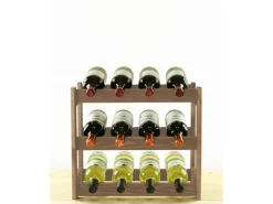 PROREGAL Weinregal Pinotwine HxBxT 38 x 43 x 25 cm 12 Flaschen Massives Kiefernholz Geölt