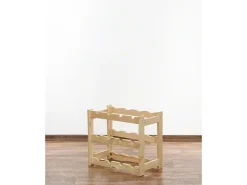 PROREGAL Weinregal Pinotwine HxBxT 38 x 43 x 25 cm 12 Flaschen Massives Kiefernholz Natur Unbehandelt* Flaschenregale