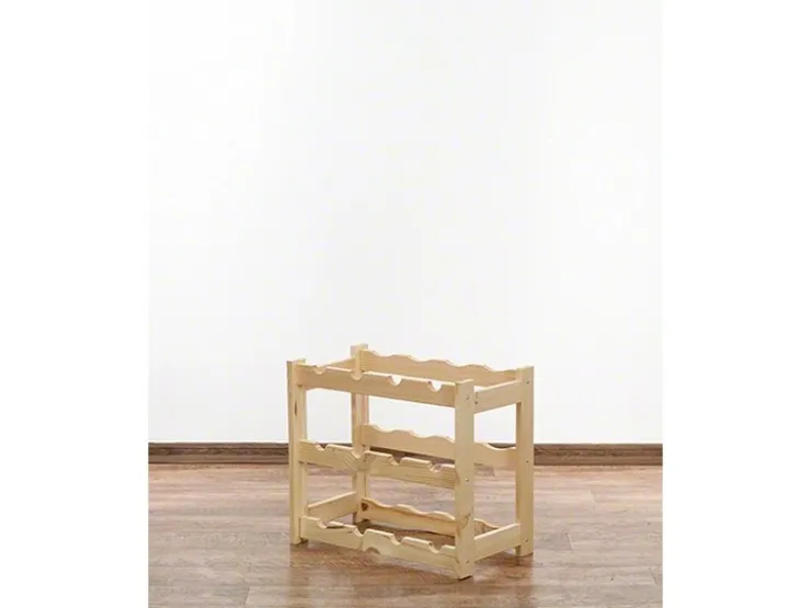 PROREGAL Weinregal Pinotwine HxBxT 38 x 43 x 25 cm 12 Flaschen Massives Kiefernholz Natur Unbehandelt* Flaschenregale